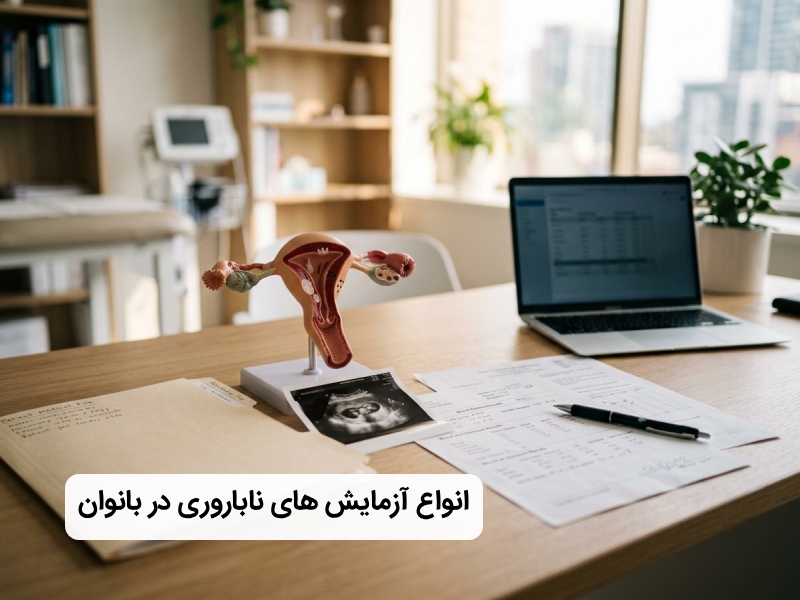 آزمایش های ناباروری در بانوان